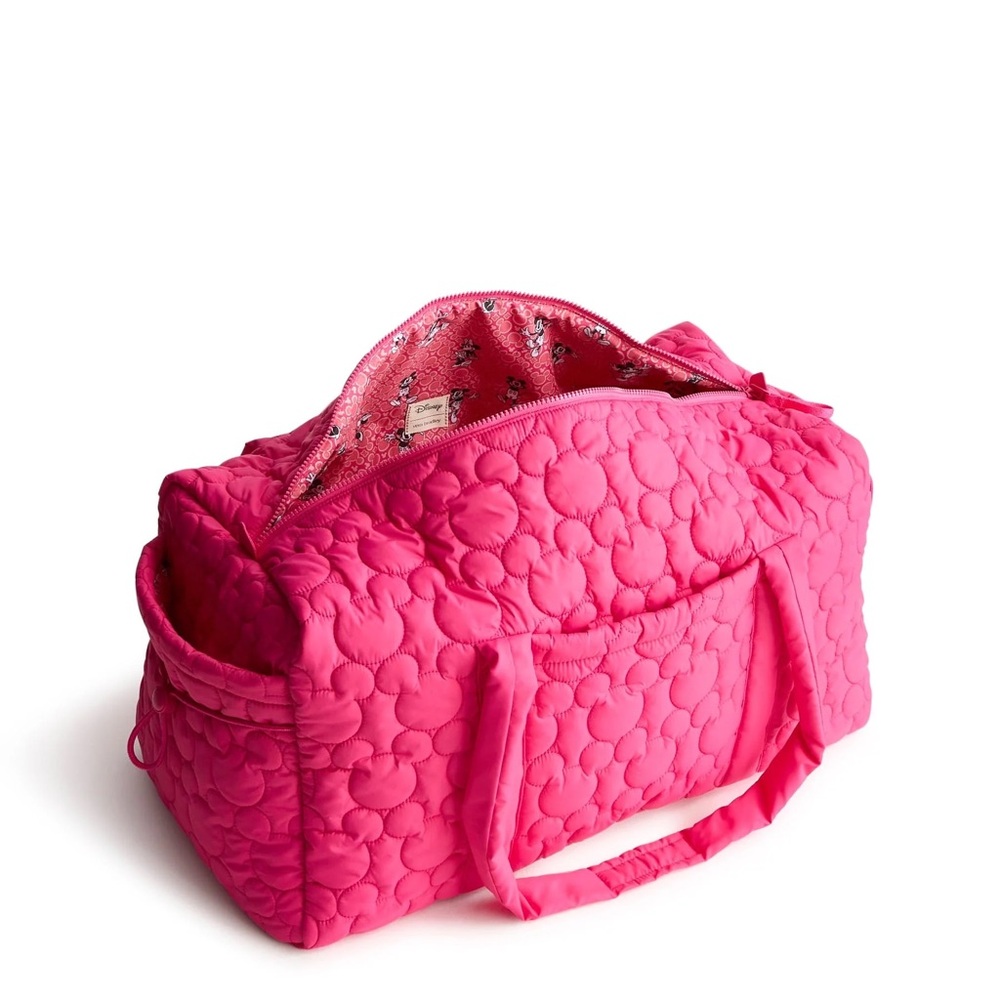 NWT Disney x Vera Bradley Pink Large Duffel + Mini Cosmetic bag bundle - Picture 4 of 8